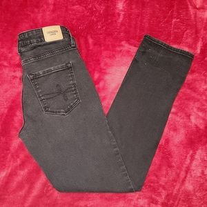 Levis Denim Jeans MidRise Slim Stretch Fit Dark Wash Black Denizem 26x28